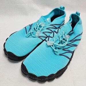 NEW Hitave Barefoot Beach Water Shoes Blue Women's Size 40